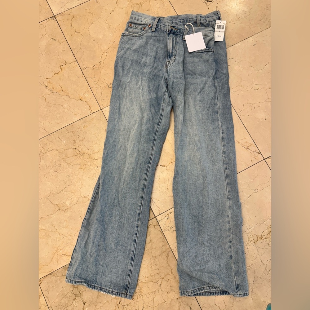 NWT Pistola cross over straight leg jeans